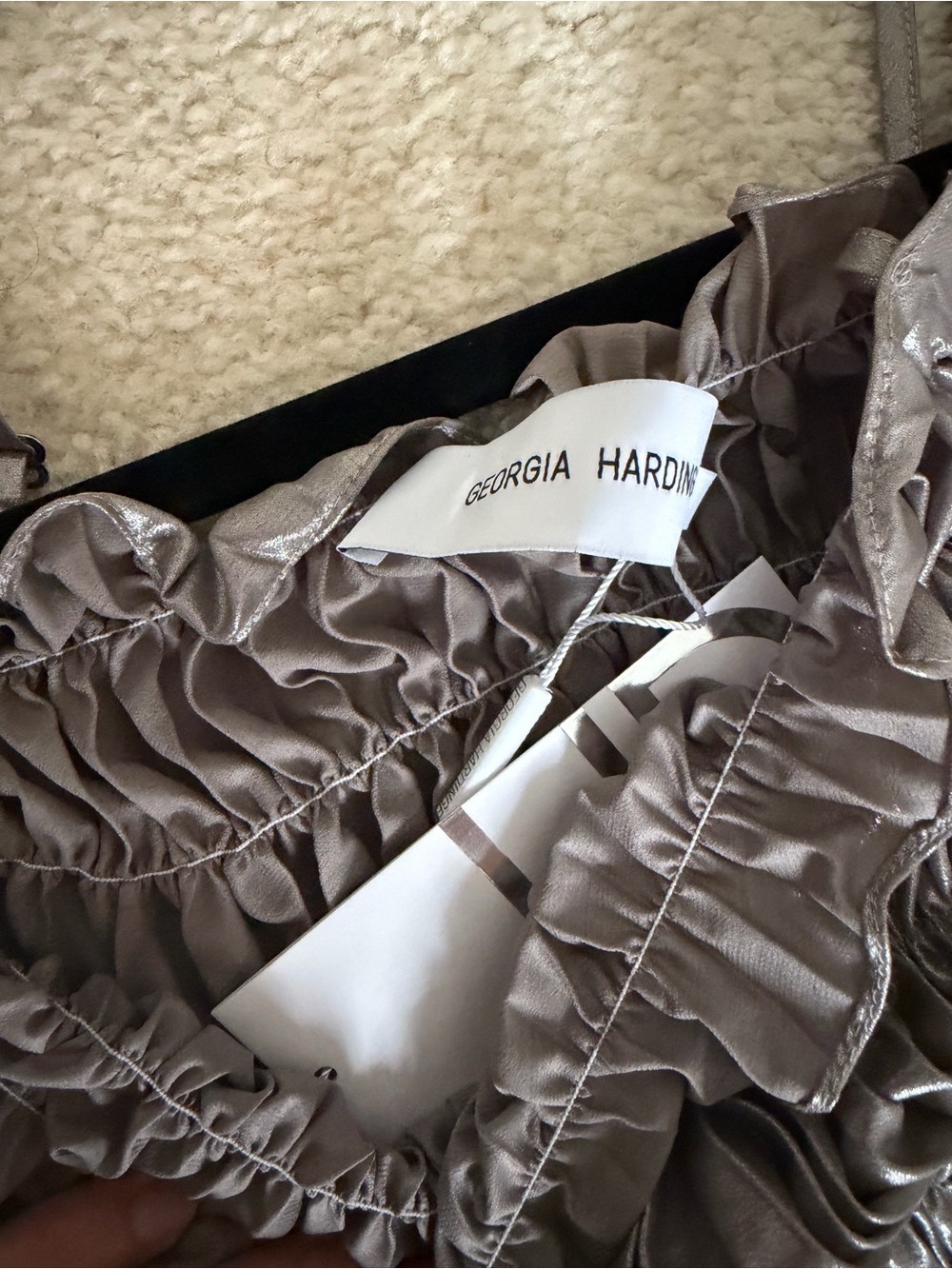 NWT Georgia Hardinge Siren Dress Size 14
Metallic - Picture 7 of 10